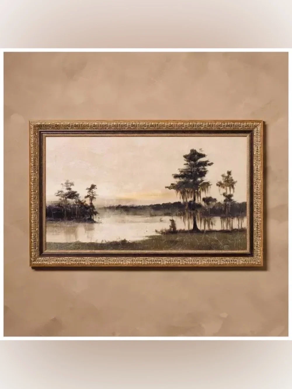 Kinkeeping Riverside Cypress Canvas Framed Wall Art